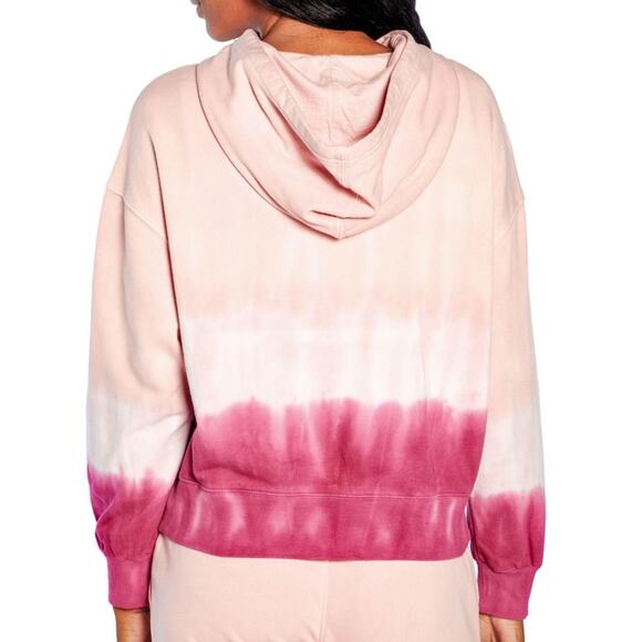 NWT Wildfox Tie Dye Pink Hoodie Oversized  Sweatshirt Small Cozy Loungewear - Picture 13 of 13